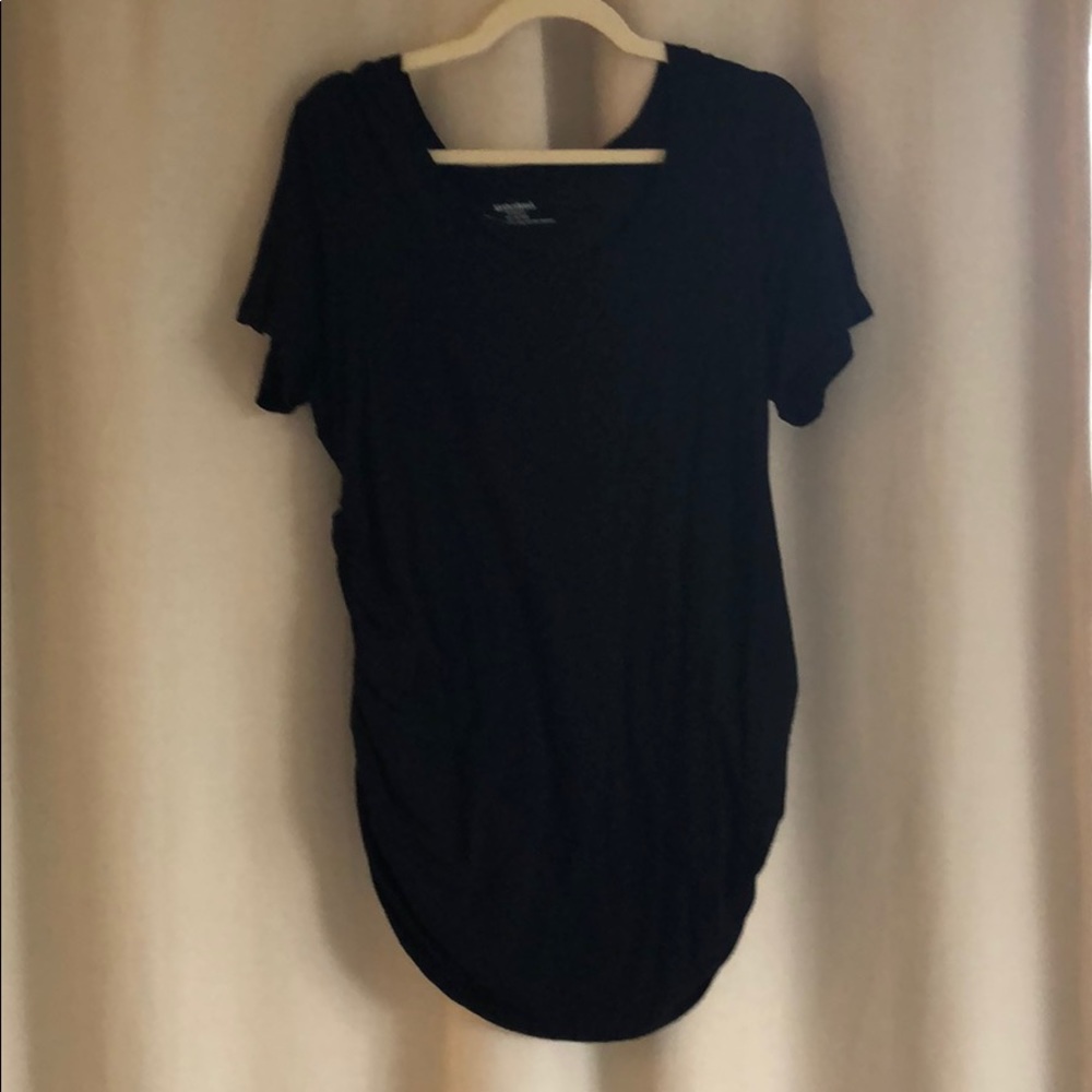 Long black maternity tunic